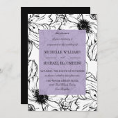Moderne tuin | Lavendel | Bloemenbruiloft Kaart (Voorkant / Achterkant)