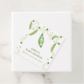 Moderne tuin Sweet Pea in Pod Baby shower Bedankjes Labels (In situ)