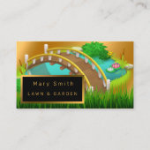 Moderne tuin toevoegen Jouw tekst Visitekaartje (Voorkant)
