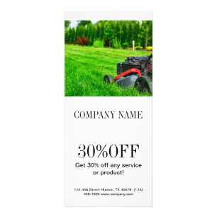 Moderne Tuinaanleg Rack Card Met liefde handgema Reclamekaart