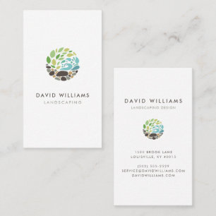Moderne tuinarchitect Landscaping Logo Visitekaartje
