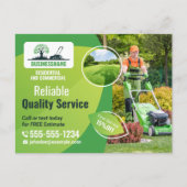 Moderne tuinarchitectuur tuinonderhoud briefkaart (Voorkant)