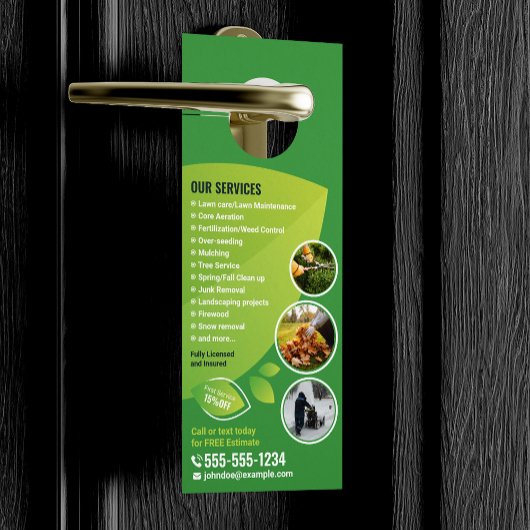 Moderne tuinarchitectuur tuinonderhoud deurhanger