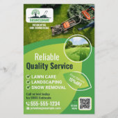 Moderne tuinarchitectuur tuinonderhoud flyer (Voorkant)