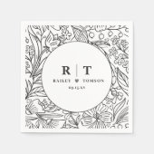 Moderne tuinbouwpartij servet (Voorkant)