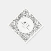 Moderne tuinbouwpartij servet (Hoek)