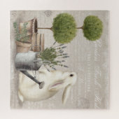 Moderne tuinbouwpuzzel legpuzzel (Horizontaal)