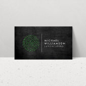 Moderne tuinman Landschapsstruik Logo Zwart Hout Visitekaartje