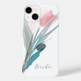 Moderne Tulip-Waterverf Case-Mate iPhone 14 Hoesje