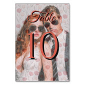 Moderne Tulp Bloem Boho Bruiloft Tafel Nummer Kaart (Voorkant)