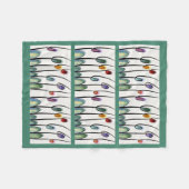 Moderne tulpen fleece deken (Voorkant (Horizontaal))