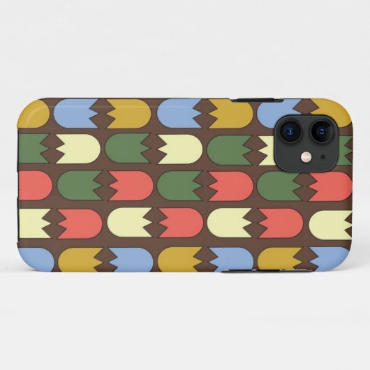 moderne tulpen op iPhone5 hoesje (Achterkant (horizontaal))