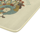 Moderne Turkije Happy Thanksgiving Snijplank (Hoek)