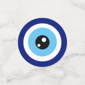 Moderne Turkse bescherming tegen het boze oog Confetti (Kleine voorkant)