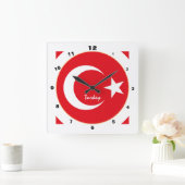 Moderne Turkse vlag, patriottisch huis van Turkije Vierkante Klok (Huis)