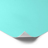 Moderne Turquoise Blauwe & Snoer Verlichting Welko Poster (Hoek)