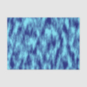 Moderne turquoise blauwe tie dye tissuepapier (Voorkant)