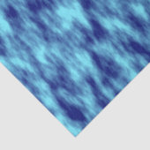 Moderne turquoise blauwe tie dye tissuepapier (Detail)