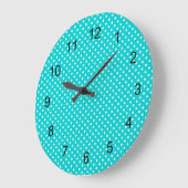 moderne Turquoise blue polka stiekslaapkamer Grote Klok (Hoek)