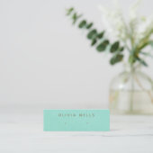 Moderne Turquoise Blue Stud Earring Display Mini Visitekaartje (Staand voorkant)