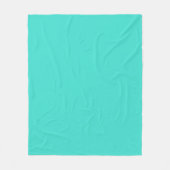 Moderne Turquoise Effen Kleur | Teal Fleece Deken (Voorkant)