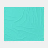 Moderne Turquoise Effen Kleur | Teal Fleece Deken (Voorkant (Horizontaal))