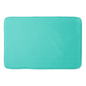 Moderne Turquoise Effenkleurige Kleur | Teal Badmat (Voorkant)