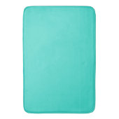 Moderne Turquoise Effenkleurige Kleur | Teal Badmat (Voorkant Verticaal)