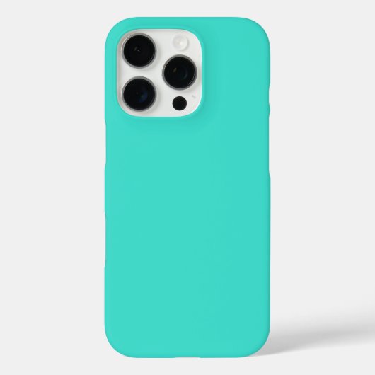 Moderne Turquoise Effenkleurige Kleur | Teal Case-Mate iPhone Case (Achterkant)