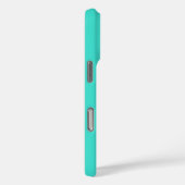 Moderne Turquoise Effenkleurige Kleur | Teal Case-Mate iPhone Case (Achterkant / Rechts)