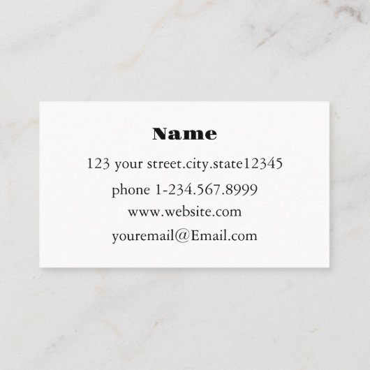 Moderne Turquoise en witte babysitter Visitekaartje (Achterkant)