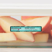 Moderne Turquoise Folie Glitter Agaat Schattigee L Labels (Aangebracht)