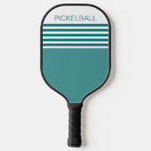 Moderne turquoise geometrische vorm pickleball paddle (Achterkant)