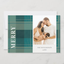 Moderne turquoise groene blauwe ruitfoto Prettig k