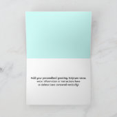 Moderne Turquoise KERKVERJAARDAG (Binnen)