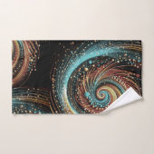 Moderne turquoise koperen Abstracte badkamer Bad Handdoek (Handdoek)