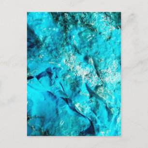 Moderne turquoise marmeren steen briefkaart