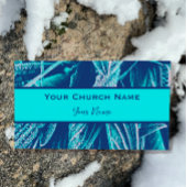 Moderne Turquoise Natuur Bijbelvers Psalmen 23 Visitekaartje