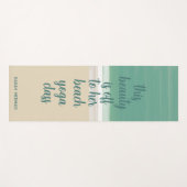 Moderne Turquoise Ocean Beach Aangepaste Quote Naa Yogamat (Voorkant (horizontaal))