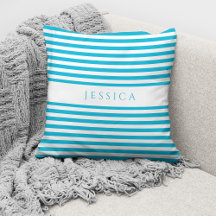 Moderne Turquoise Strepen Patroonnaam