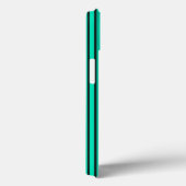 Moderne Turquoise Verticale Strepen Stijlvolle Geo Case-Mate iPhone Case (Achterkant / Rechts)