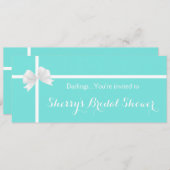 Moderne Turquoise Vrijgezellenfeesten Doos met Boo Kaart (Voorkant / Achterkant)