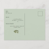 Moderne Tuscan-zonnebloemen in het Vrijgezellenfee Uitnodiging Briefkaart (Achterkant)