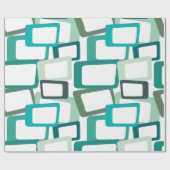 Moderne tussenliggende rechthoeken cadeaupapier (Vlak)