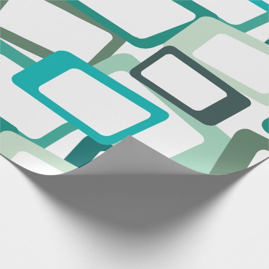 Moderne tussenliggende rechthoeken cadeaupapier (Hoek)