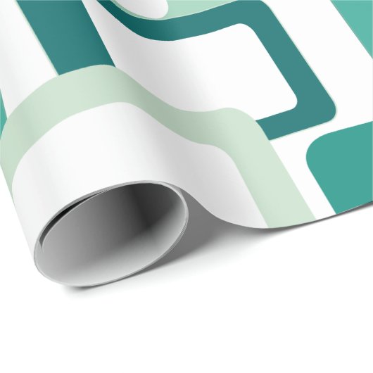 Moderne tussenliggende rechthoeken cadeaupapier (Rol Hoek)