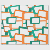 Moderne tussenliggende rechthoeken cadeaupapier (Vlak)