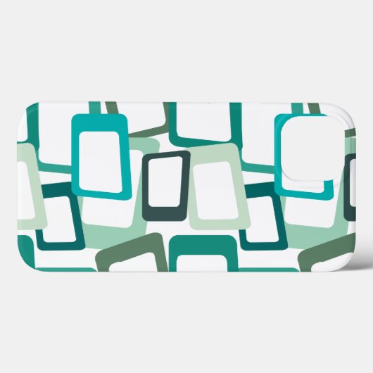 Moderne tussenliggende rechthoeken Case-Mate iPhone case (Achterkant (horizontaal))