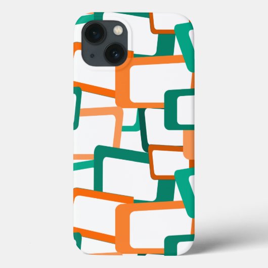 Moderne tussenliggende rechthoeken Case-Mate iPhone case (Achterkant)