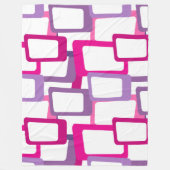 Moderne tussenliggende rechthoeken fleece deken (Voorkant)